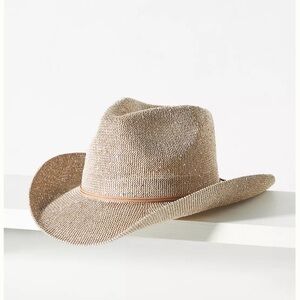 Anthropologie Sparkle Cowboy Rancher Hat